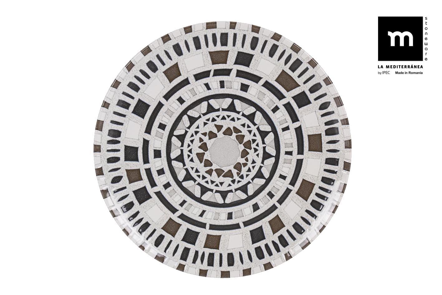 Inde Soler Hispania Farfurie pentru cina, din ceramica, Barroc Multicolor, Ø26xH2 cm