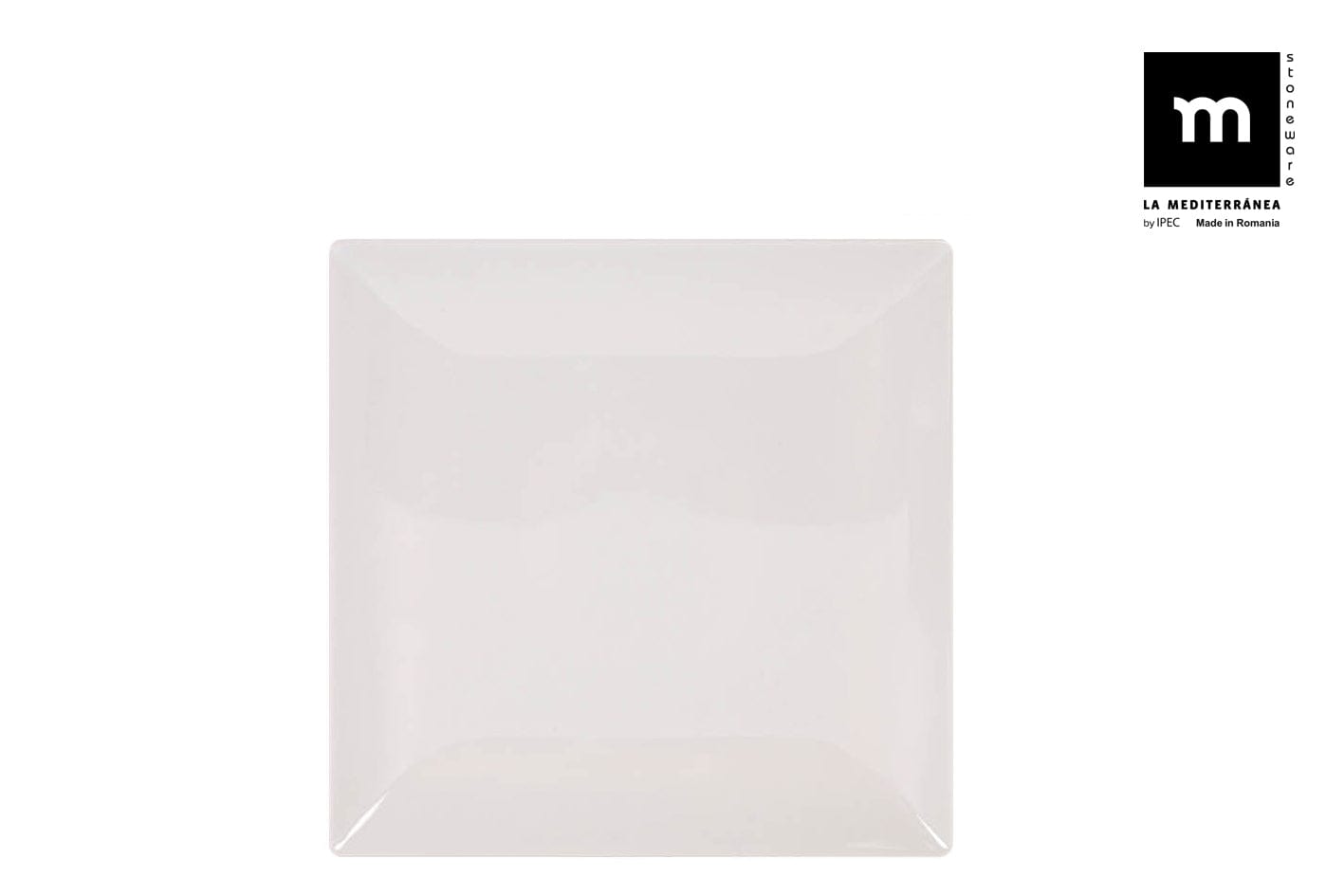 Inde Soler Hispania Farfurie pentru cina, din ceramica, Ivory Alb, L26,5xl26,5xH2,5 cm