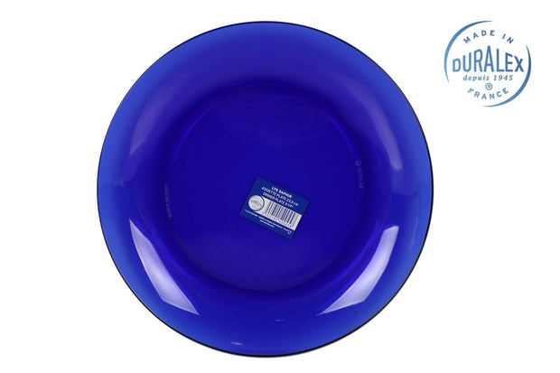 Inde Soler Hispania Farfurie pentru cina, din sticla, Saphir Albastru, Ø24xH2 cm