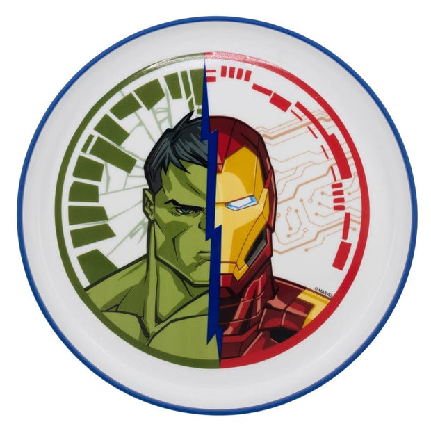 Farfurie pentru copii din plastic, Avengers Multicolor, Ø19.6xH2.5 cm