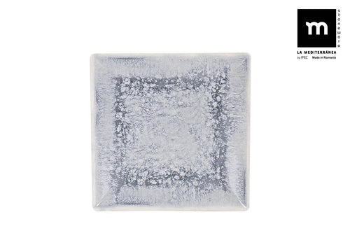 Inde Soler Hispania Farfurie pentru desert, din ceramica, Adhara Albastru, L18xl18xH1,5 cm