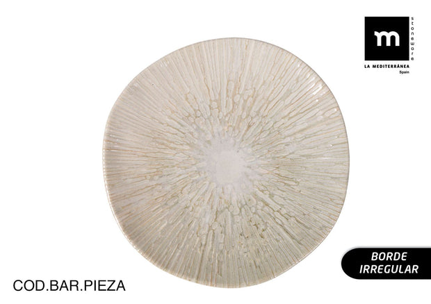 Inde Soler Hispania Farfurie pentru desert, din ceramica, Anya Ivoir, Ø20xH2 cm