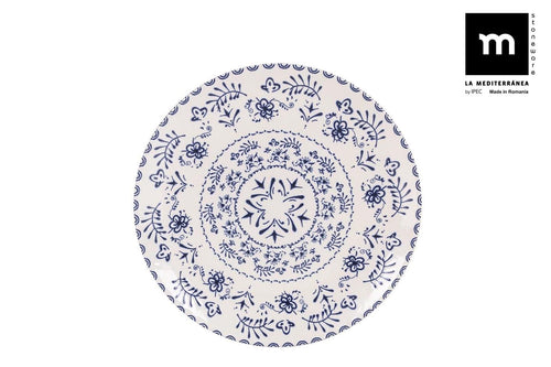 Inde Soler Hispania Farfurie pentru desert, din ceramica, Blur Albastru, Ø20xH2 cm