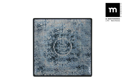 Inde Soler Hispania Farfurie pentru desert, din ceramica, Electra Albastru, L18xl18xH2 cm