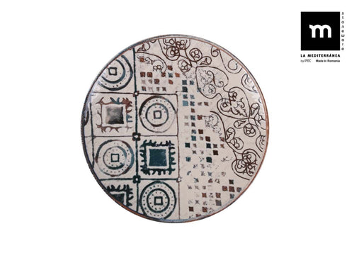 Inde Soler Hispania Farfurie pentru desert, din ceramica, Grecia Multicolor, Ø20xH2 cm