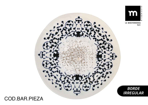 Inde Soler Hispania Farfurie pentru desert, din ceramica, Jerica Multicolor, Ø20,2xH2 cm