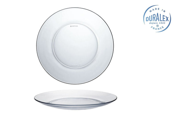 Inde Soler Hispania Farfurie pentru desert, din sticla, Lys Transparent, Ø19xH1.5 cm