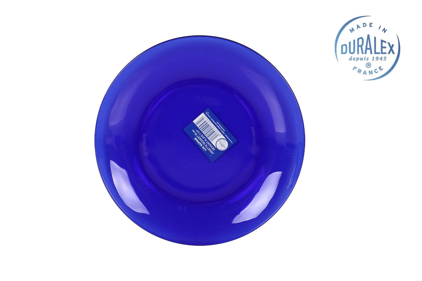 Inde Soler Hispania Farfurie pentru desert, din sticla, Saphir Albastru, Ø19xH2 cm