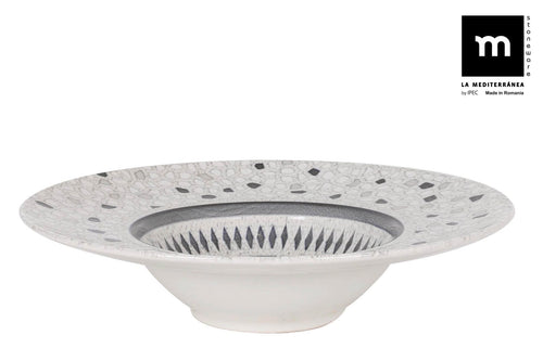 Inde Soler Hispania Farfurie pentru paste, din ceramica, Barroc Multicolor, Ø28xH6,8 cm