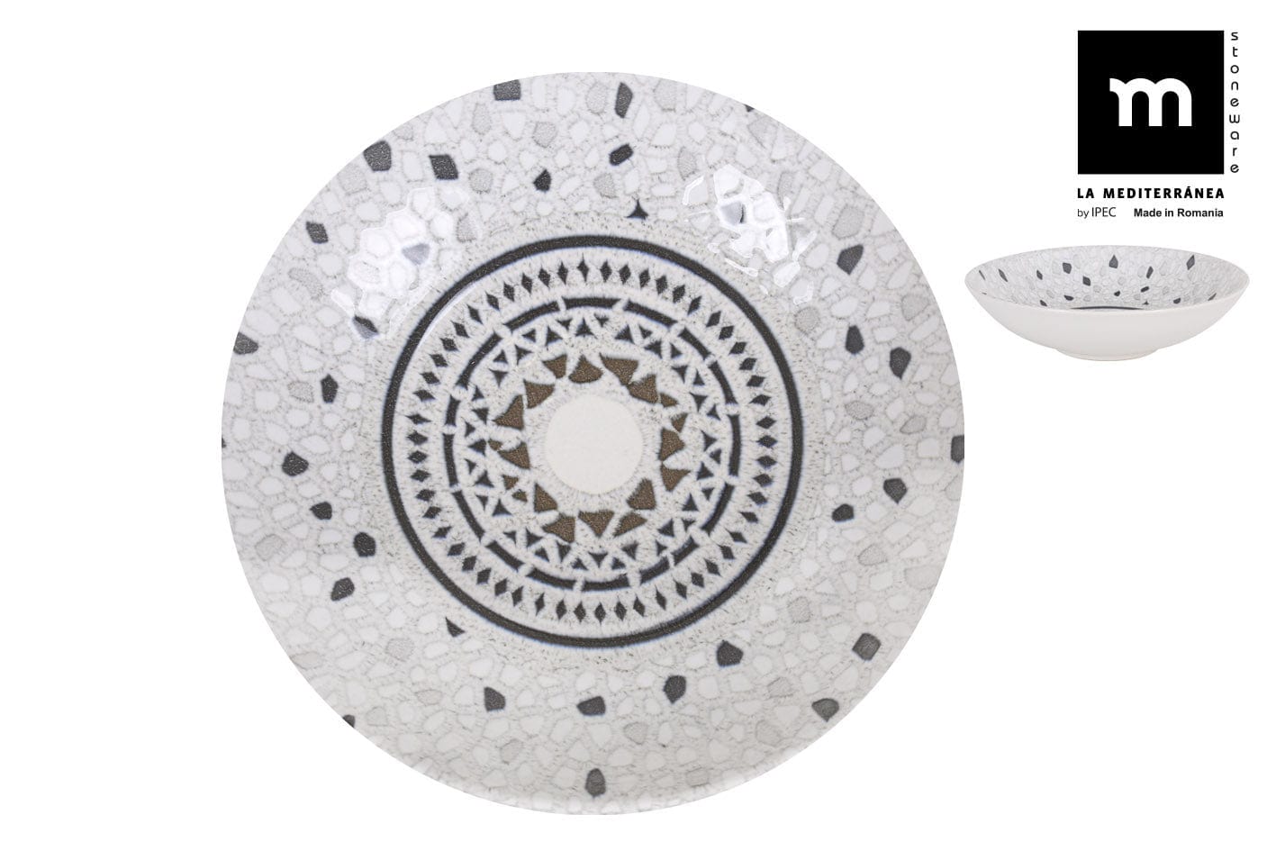 Inde Soler Hispania Farfurie pentru supa, din ceramica, Barroc Multicolor, Ø21xH5,3 cm