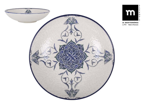 Inde Soler Hispania Farfurie pentru supa, din ceramica, Rosetta Multicolor, Ø21xH5,3 cm