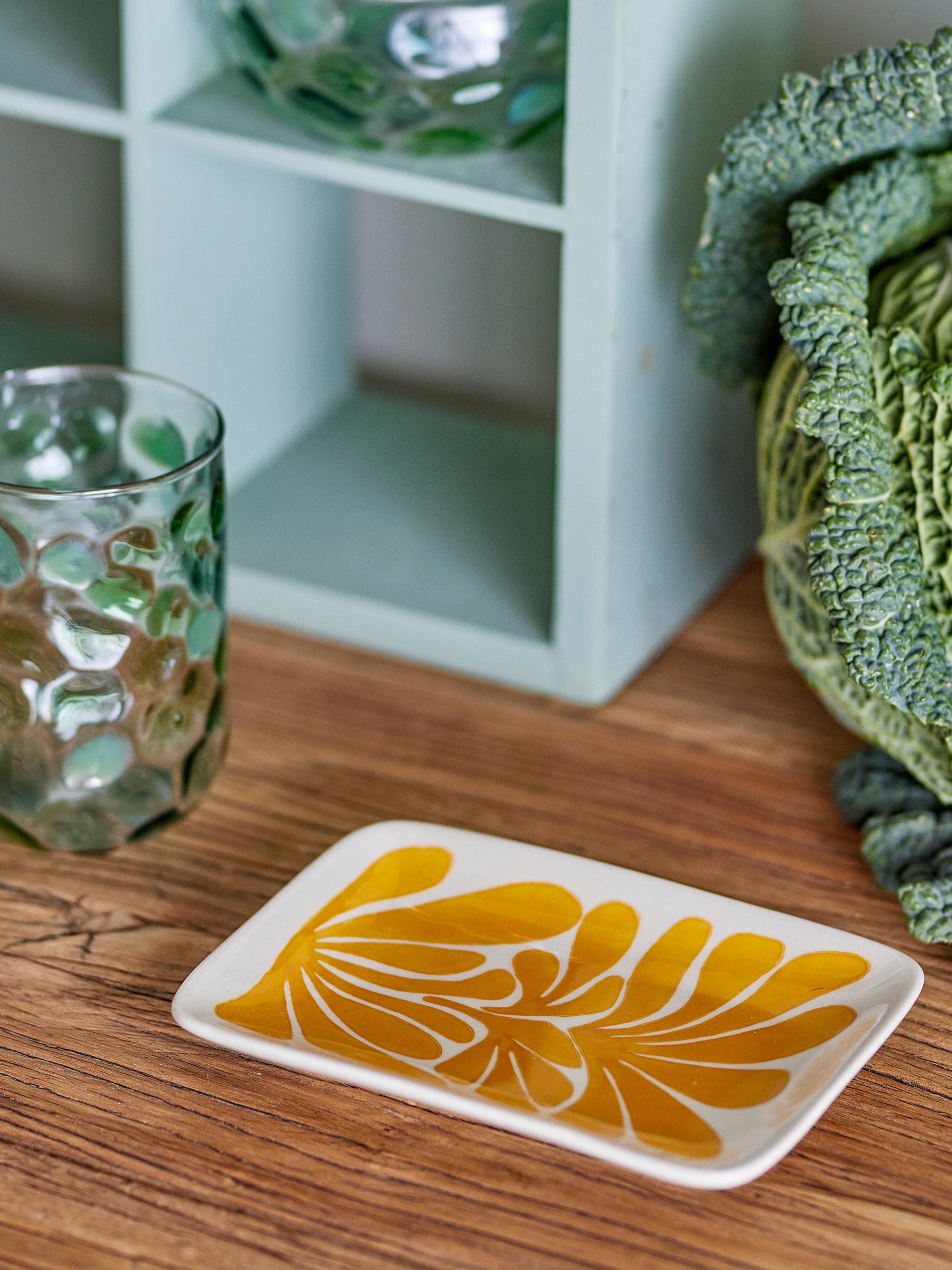 Farfurioara din ceramica, Fauni Galben, L15xl11,5xH2 cm (3)