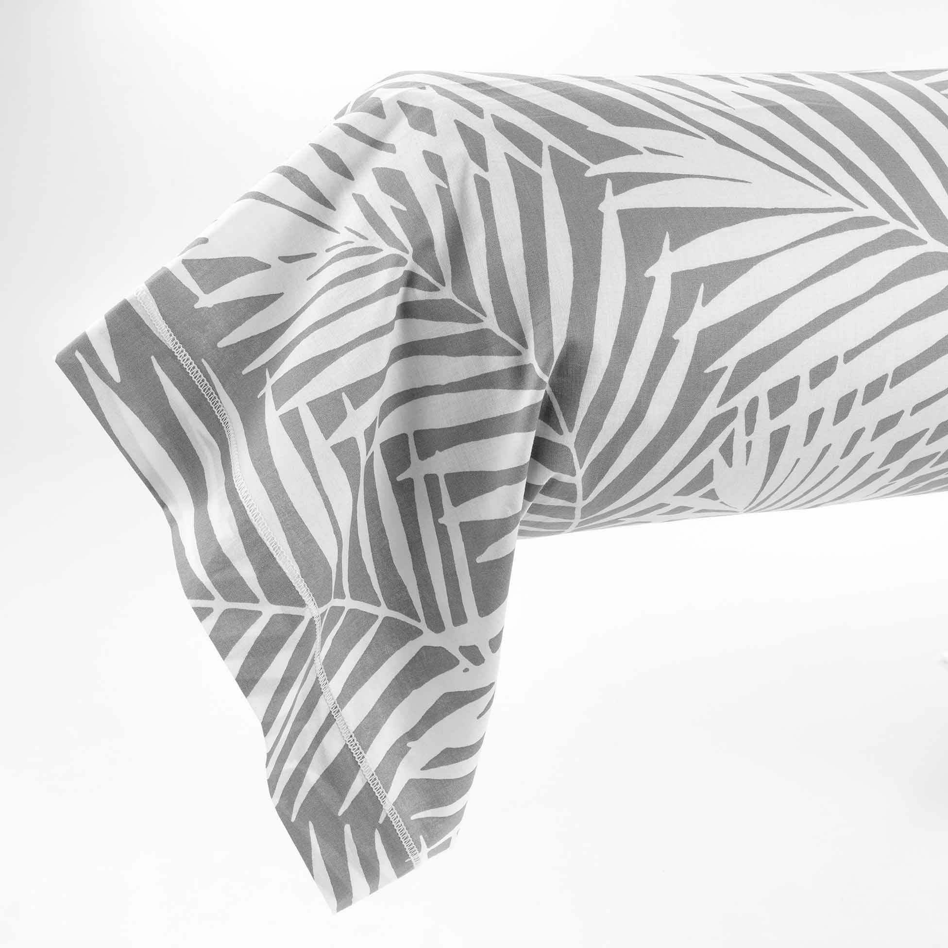 Fata de perna din bumbac, Botania Bolster Gri, 85 x 185 cm