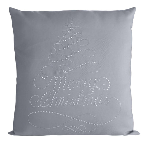 BFSummer Fata perna decorativa pentru Craciun Filaret Gri, 45 x 45 cm