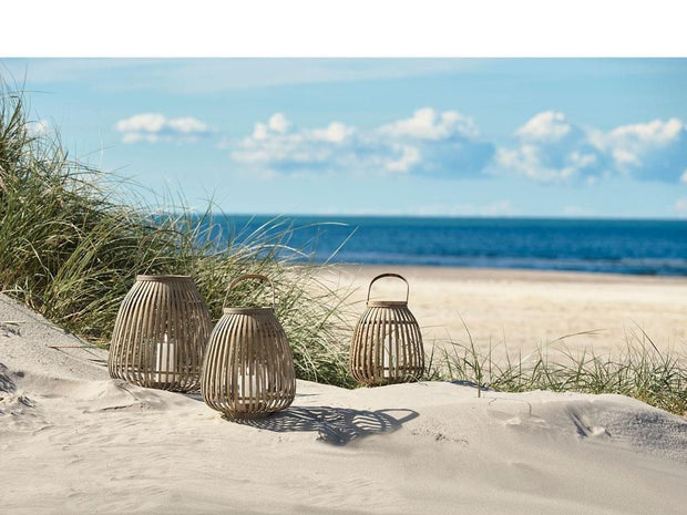 BFSummer Felinar decorativ din bambus Lantern 341013 Natural, Ø37xH40 cm, Villa Collection