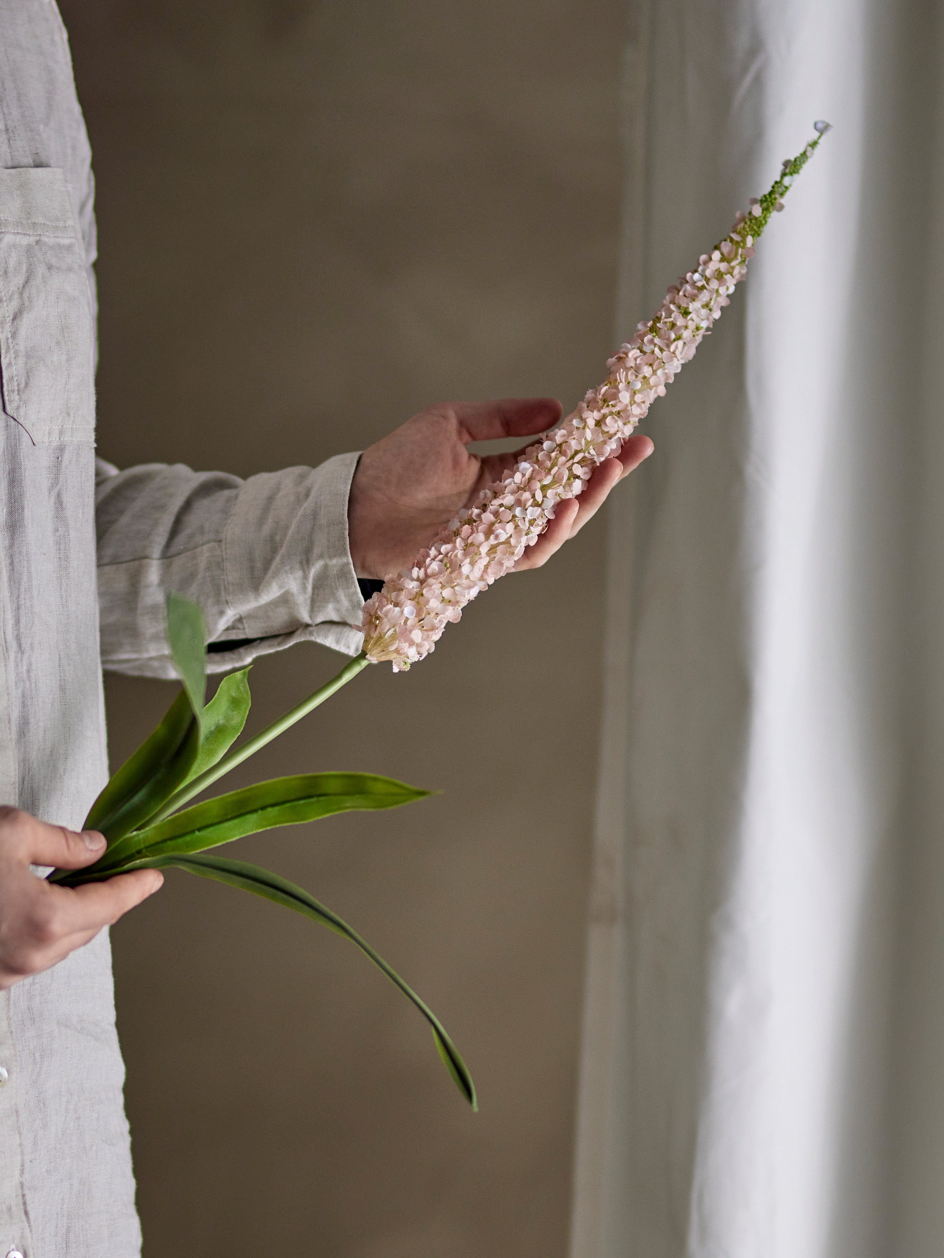 Fir floare artificiala, Foxtail Roz, H73 cm (4)