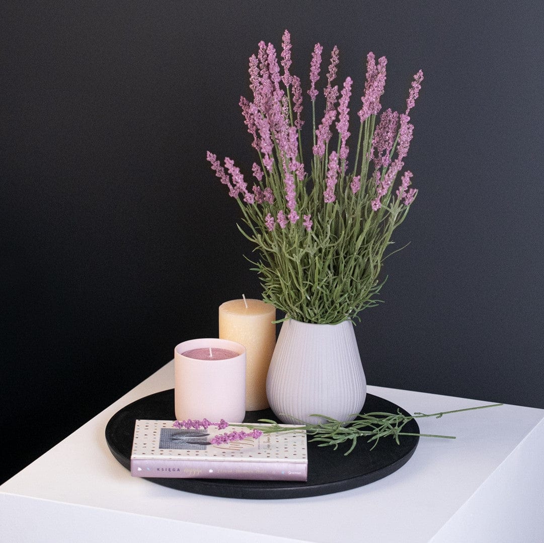 Decoking Fir floare artificiala, Lavi Mov / Verde, H40 cm