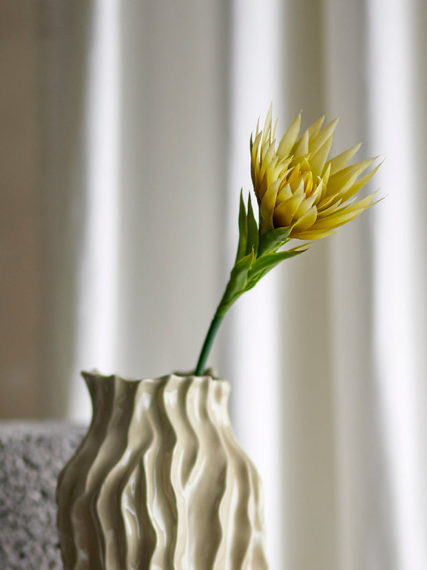 Fir floare artificiala, Lily Galben, H76 cm (4)