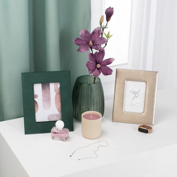 Decoking Fir floare artificiala, Magnoli Mov / Verde, H69 cm