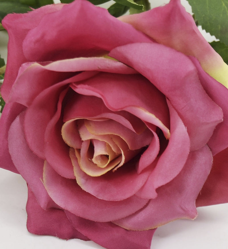 Fir floare artificiala Rosa Golden Roz, H63 cm (1)