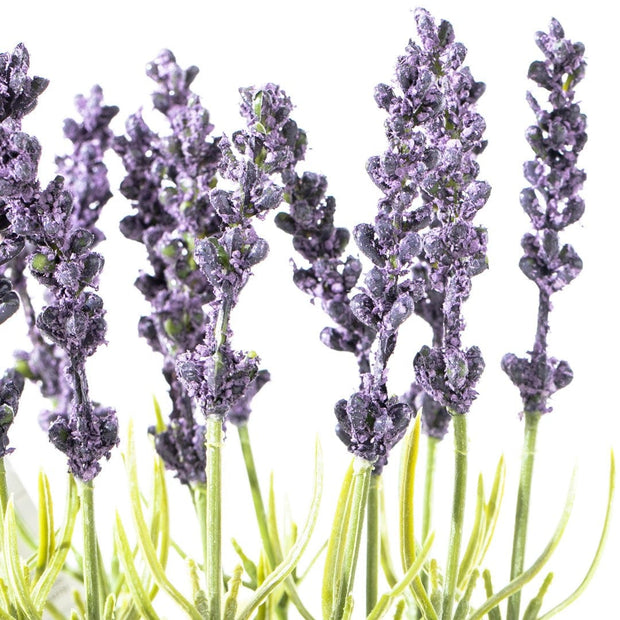 Decoking Floare artificiala in ghiveci, Lavendi Mov / Verde, H27 cm