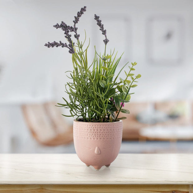 Decoking Floare artificiala in ghiveci, Lavendi Multicolor, H32 cm