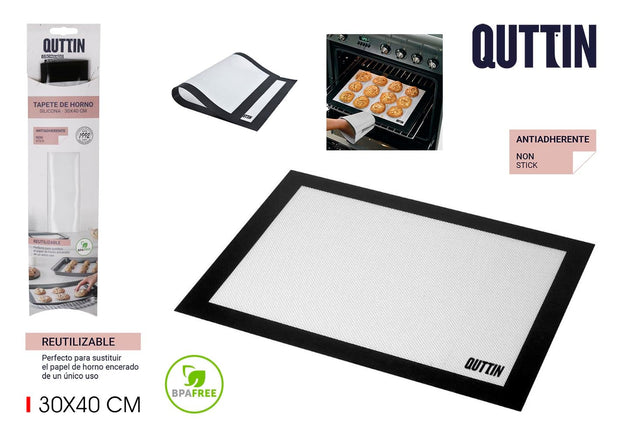 Inde Soler Hispania Foaie pentru cuptor, din silicon silicon, Quttin Gri / Negru, L40xl30 cm