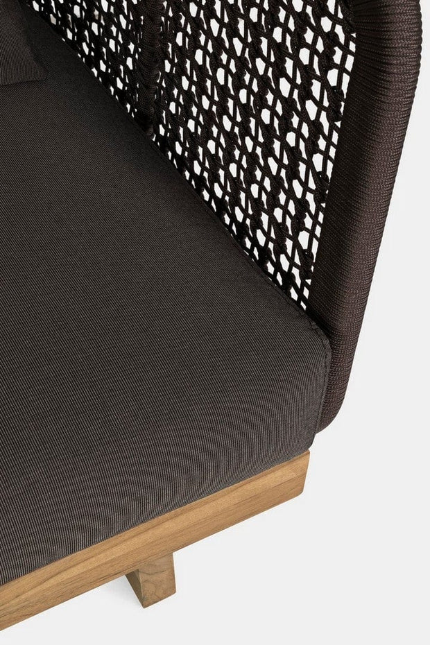 Fotoliu fix pentru gradina / terasa, din aluminiu si lemn de tec, Xylia Maro, l76xA83,5xH80 cm (11)