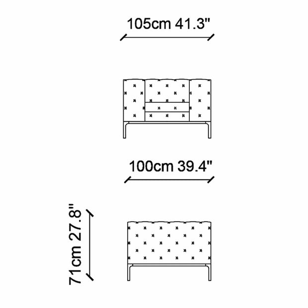 Asir Fotoliu fix tapitat cu piele ecologica si picioare din lemn, Fashion Crem, l105xA100xH71 cm