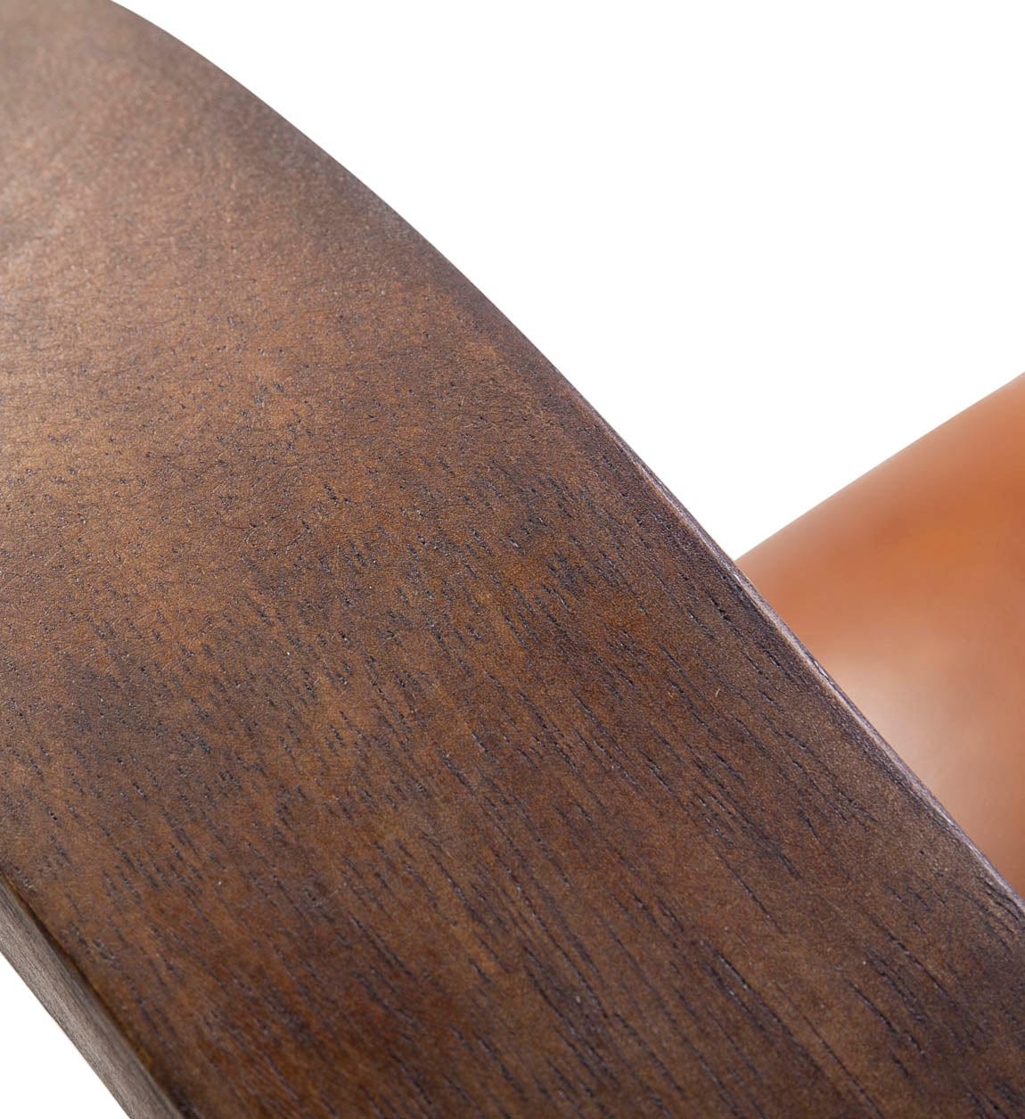 Fotoliu fix tapitat cu piele ecologica si picioare metalice, Boston Maro / Negru, l68xA76xH75 cm (4)