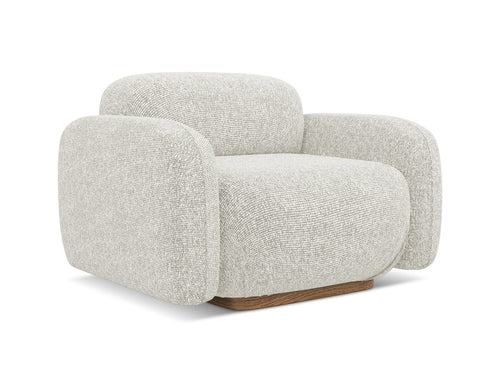 Makamii Fotoliu Fix tapitat cu stofa, Ailani C1 Bej Deschis / Natural, l110xA95xH73 cm