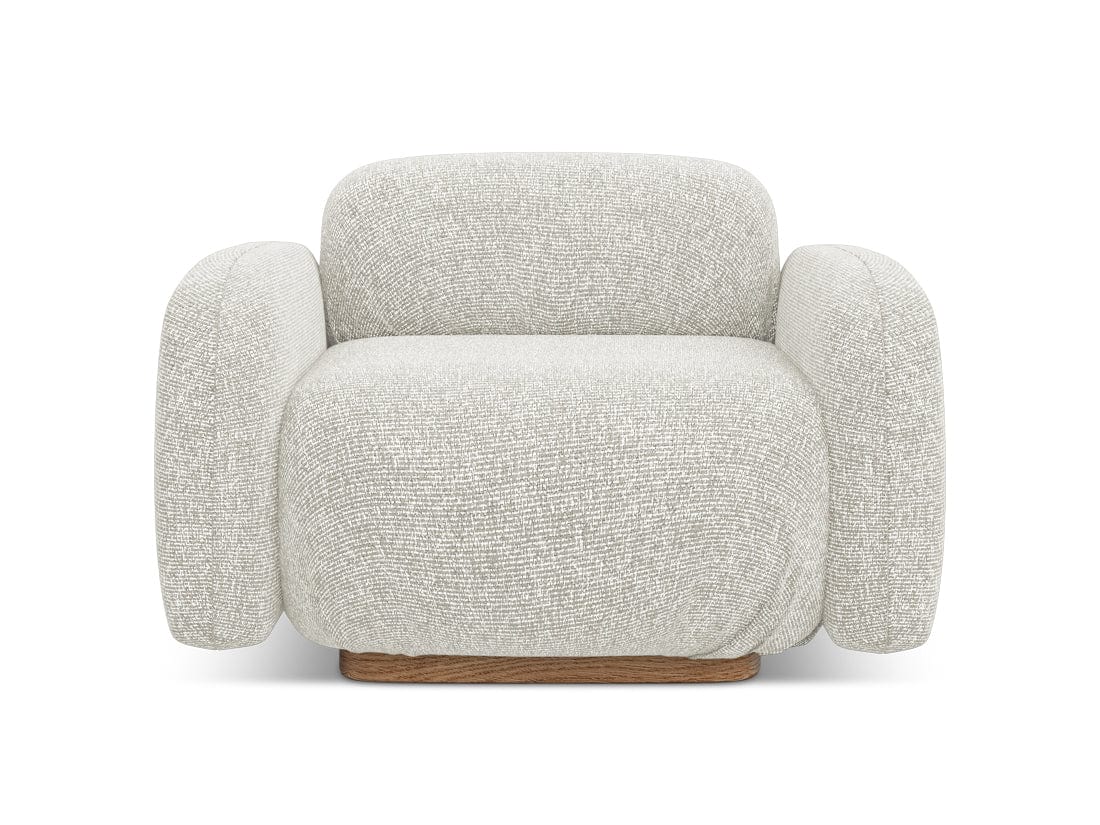 Makamii Fotoliu Fix tapitat cu stofa, Ailani C1 Bej Deschis / Natural, l110xA95xH73 cm