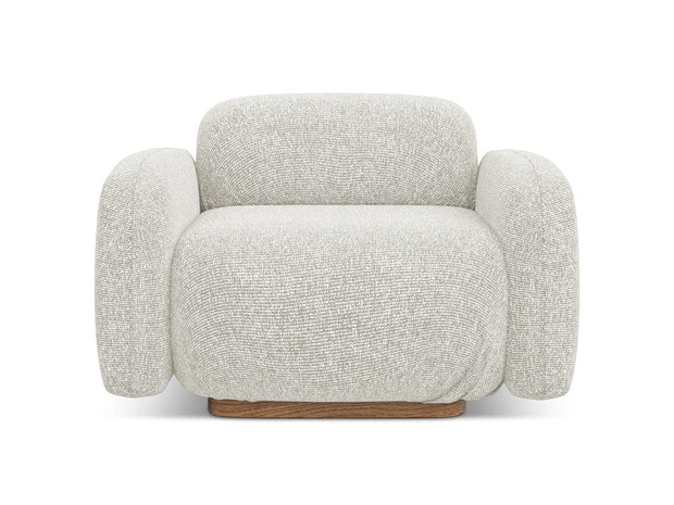 Makamii Fotoliu Fix tapitat cu stofa, Ailani C1 Bej Deschis / Natural, l110xA95xH73 cm