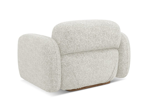 Makamii Fotoliu Fix tapitat cu stofa, Ailani C1 Bej Deschis / Natural, l110xA95xH73 cm