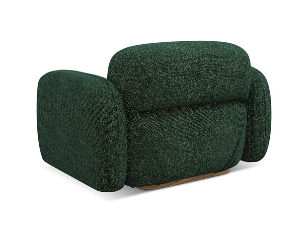 Makamii Fotoliu Fix tapitat cu stofa, Ailani C12 Verde / Natural, l110xA95xH73 cm