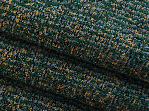 Makamii Fotoliu Fix tapitat cu stofa, Ailani C12 Verde / Natural, l110xA95xH73 cm