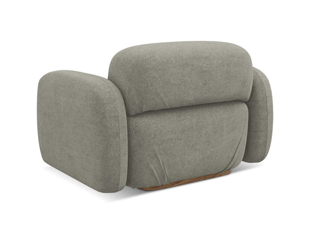 Makamii Fotoliu Fix tapitat cu stofa, Ailani C14 Cappuccino / Natural, l110xA95xH73 cm