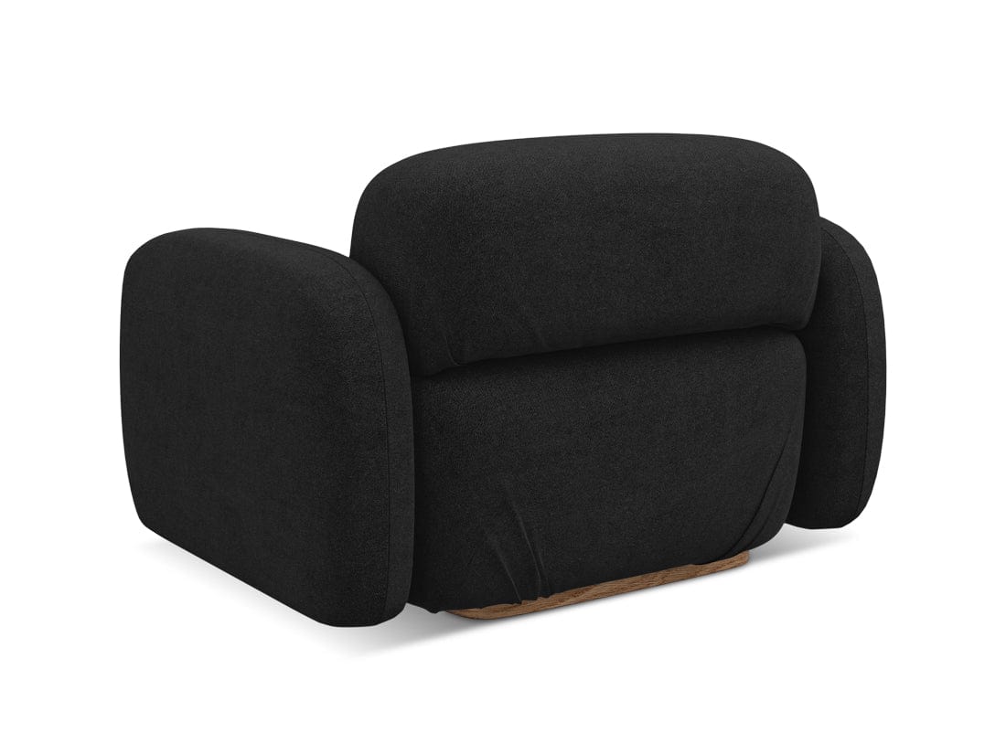 Makamii Fotoliu Fix tapitat cu stofa, Ailani C21 Antracit / Natural, l110xA95xH73 cm