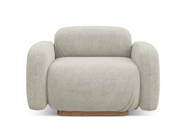 Makamii Fotoliu Fix tapitat cu stofa, Ailani C5 Bej Deschis / Natural, l110xA95xH73 cm