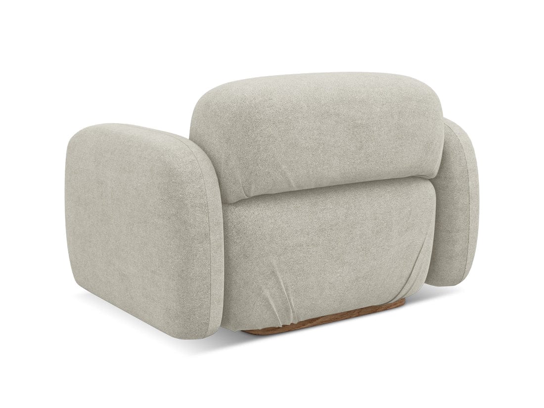 Makamii Fotoliu Fix tapitat cu stofa, Ailani C5 Bej Deschis / Natural, l110xA95xH73 cm