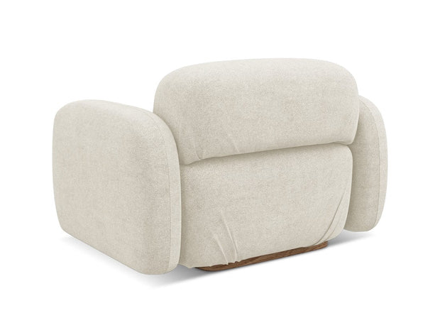 Makamii Fotoliu Fix tapitat cu stofa, Ailani C8 Crem Deschis / Natural, l110xA95xH73 cm