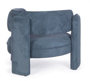 Fotoliu Fix tapitat cu stofa, Aisha Albastru, l94xA88xH73 cm (10)