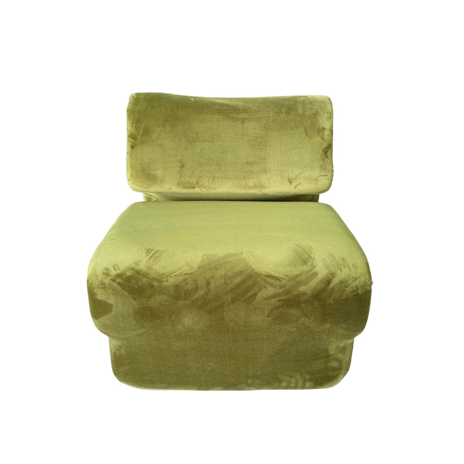 Asir Fotoliu fix tapitat cu stofa, Ambre Verde Olive, l55xA75xH75 cm