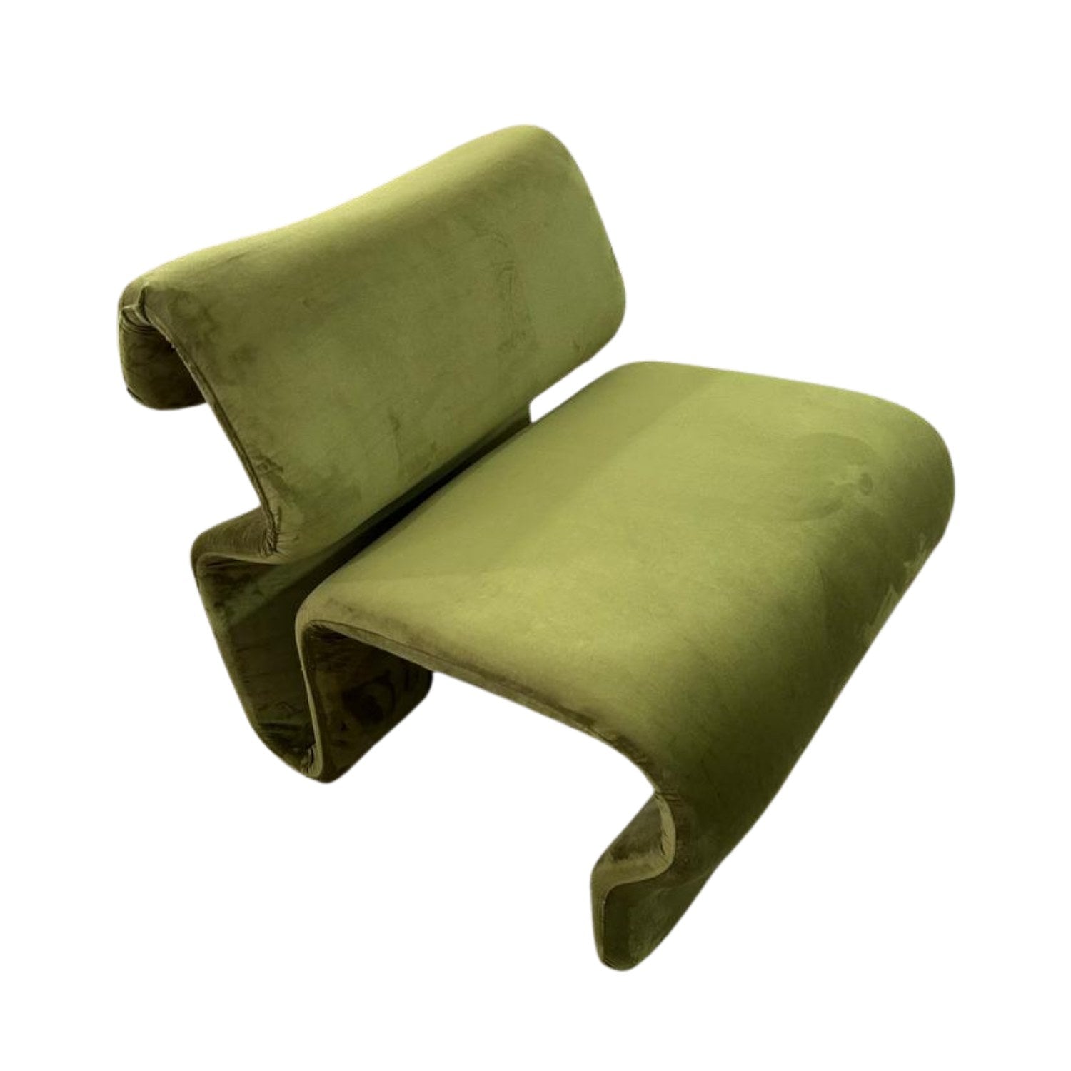 Asir Fotoliu fix tapitat cu stofa, Ambre Verde Olive, l55xA75xH75 cm