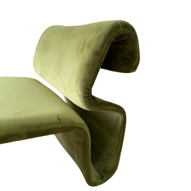 Asir Fotoliu fix tapitat cu stofa, Ambre Verde Olive, l55xA75xH75 cm