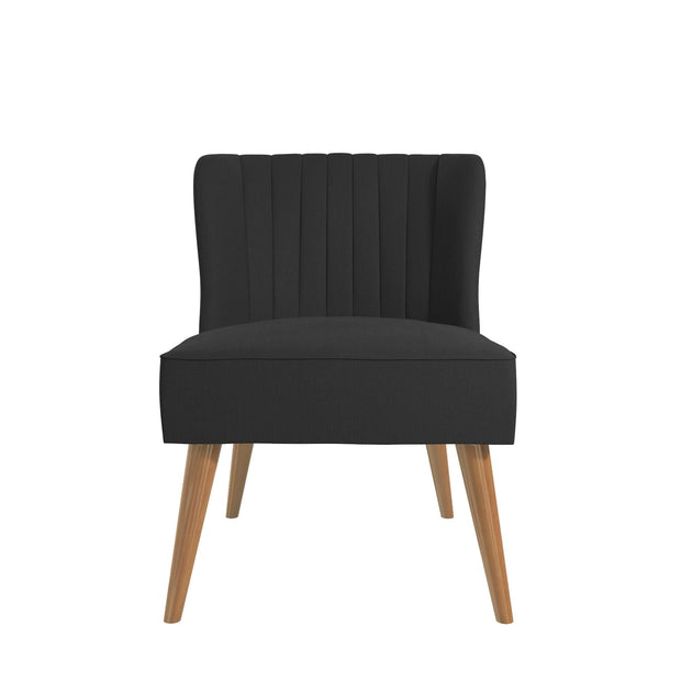 Dorel Home Fotoliu fix tapitat cu stofa, Brittany Gri Inchis / Natural, l74xA64xH84 cm