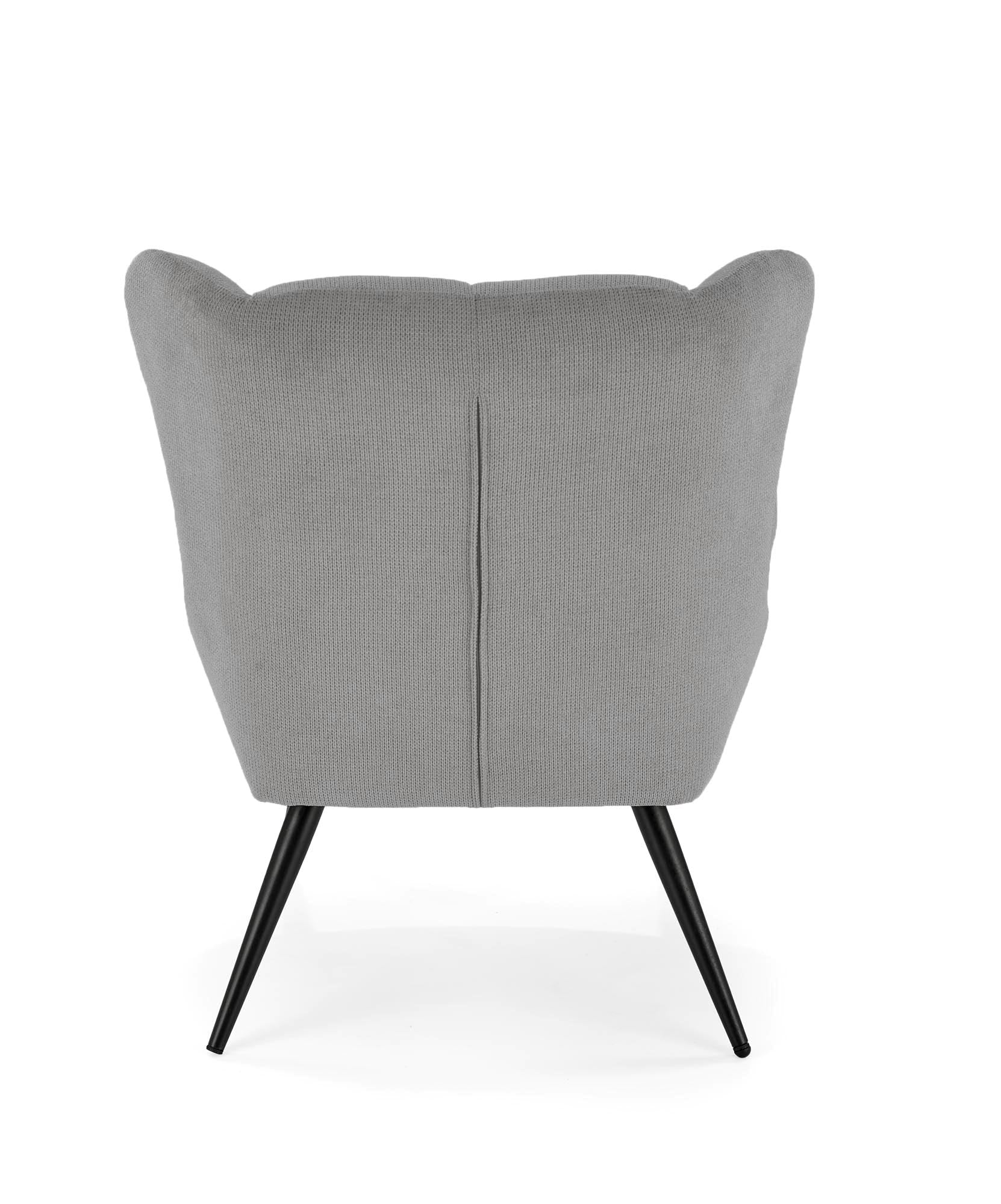 Fotoliu fix tapitat cu stofa, Byron Gri / Negru, l75xA85xH92 cm (1)