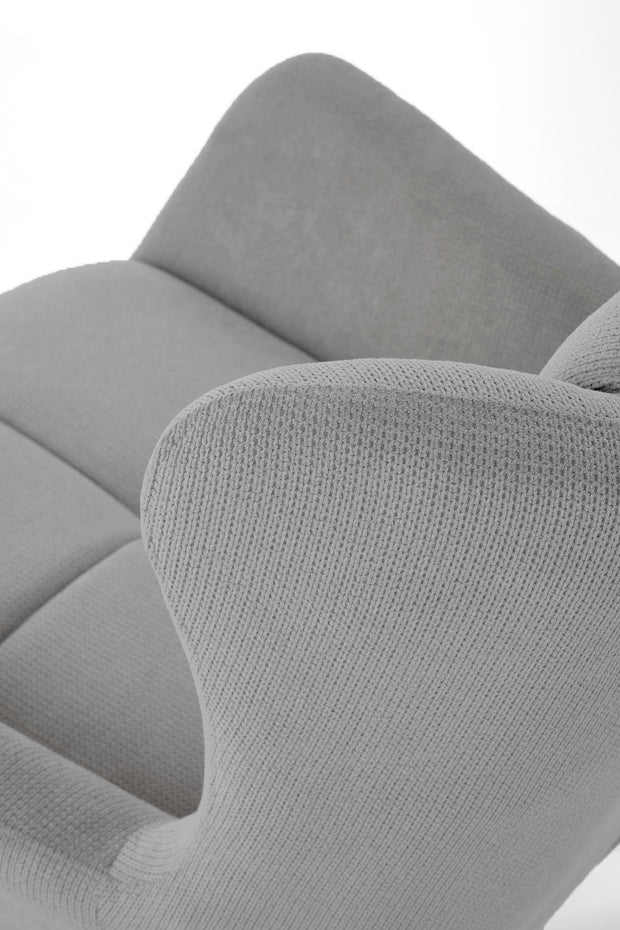 Fotoliu fix tapitat cu stofa, Byron Gri / Negru, l75xA85xH92 cm (6)