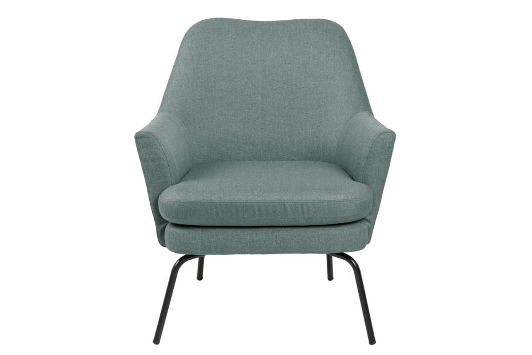 Actona Fotoliu Fix tapitat cu stofa, Chisa Verde / Negru, l74xA73xH83 cm