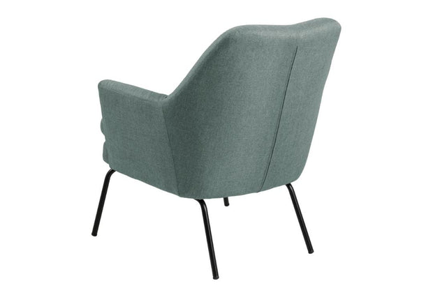 Actona Fotoliu Fix tapitat cu stofa, Chisa Verde / Negru, l74xA73xH83 cm